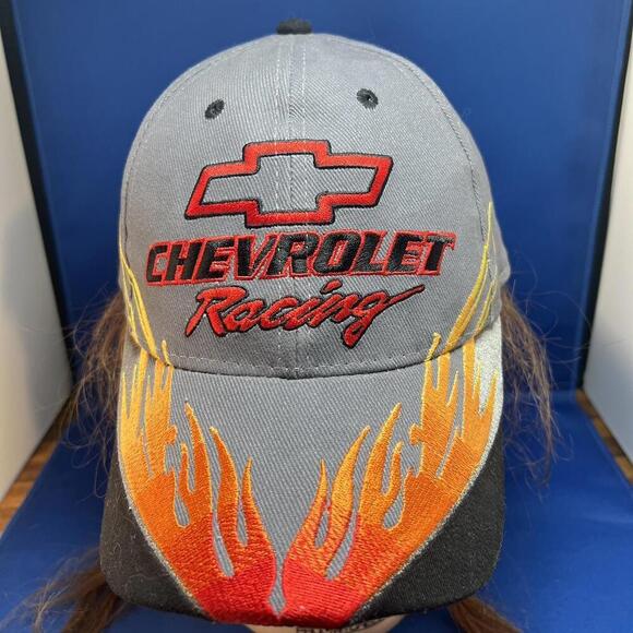 Chevrolet Racing Gray Cap with Flames - Picture 2 of 6